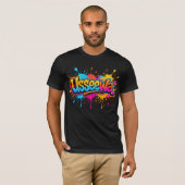 Usseewa – Chaotisch Neon Attitude Concept T-shirt (Voorkant volledig)