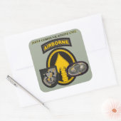 USSOC-STICKERS VAN DE JOINT COMMUNICATIONS UNIT VIERKANTE STICKER (Envelop)