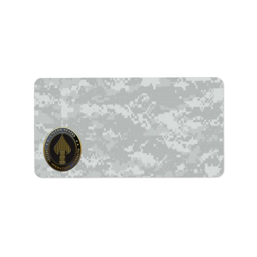 USSOCOM Emblem Etiket (Voorkant)