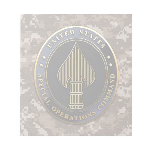 USSOCOM Emblem Notitieblok (Voorkant)