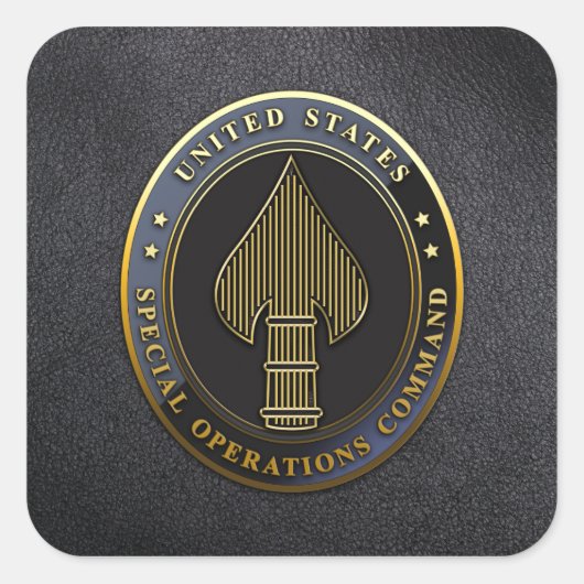 USSOCOM Emblem Vierkante Sticker (Voorkant)