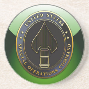 USSOCOM Emblem Zandsteen Onderzetter