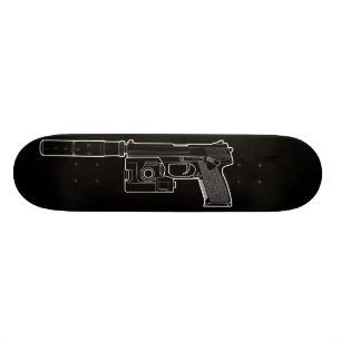 USSOCOM MARK 23 Black Skateboard