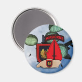 USSOCOM USASOC Special Ops patch Magnet (Voorkant / Achterkant)
