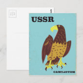 USSR Adelaar vintage reisposter Briefkaart (Voorkant / Achterkant)