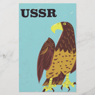 USSR Adelaar vintage reisposter Briefpapier