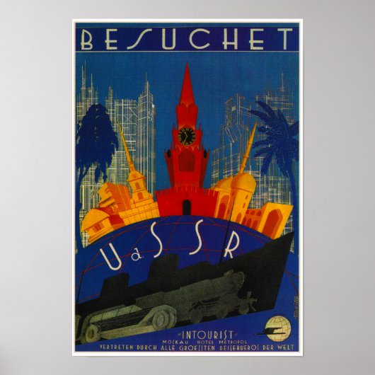 USSR Besuchet Train Poster (Voorkant)