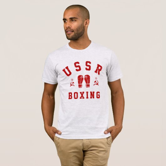 USSR Boxing T-shirt (Voorkant volledig)