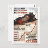 USSR CCCP Propaganda-Posters uit de Koude Oorlog S Briefkaart (Voorkant / Achterkant)