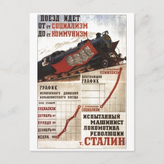 USSR CCCP Propaganda-Posters uit de Koude Oorlog S Briefkaart (Voorkant)