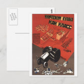 USSR CCCP Propaganda-Posters uit de Koude Oorlog S Briefkaart (Voorkant / Achterkant)