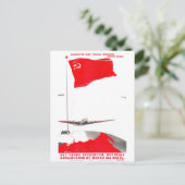 USSR CCCP Propaganda-Posters uit de Koude Oorlog S Briefkaart (Staand voorkant)