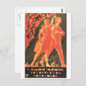 USSR CCCP Propaganda-Posters uit de Koude Oorlog S Briefkaart (Voorkant / Achterkant)