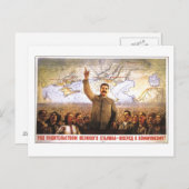 USSR CCCP Propaganda-Posters uit de Koude Oorlog S Briefkaart (Voorkant / Achterkant)