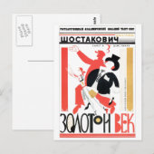 USSR CCCP Propaganda-Posters uit de Koude Oorlog S Briefkaart (Voorkant / Achterkant)