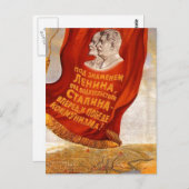 USSR CCCP Propaganda-Posters uit de Koude Oorlog S Briefkaart (Voorkant / Achterkant)