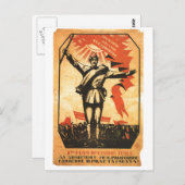 USSR CCCP Propaganda-Posters uit de Koude Oorlog S Briefkaart (Voorkant / Achterkant)