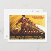 USSR CCCP Propaganda-Posters uit de Koude Oorlog S Briefkaart (Voorkant / Achterkant)