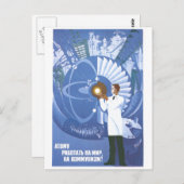 USSR CCCP Propaganda-Posters uit de Koude Oorlog S Briefkaart (Voorkant / Achterkant)