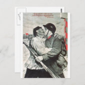 USSR CCCP Propaganda-Posters uit de Koude Oorlog S Briefkaart (Voorkant / Achterkant)