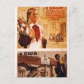 USSR CCCP Propaganda-Posters uit de Koude Oorlog S Briefkaart (Voorkant)