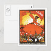 USSR CCCP Propaganda-Posters uit de Koude Oorlog S Briefkaart (Voorkant / Achterkant)