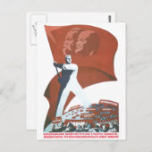 USSR CCCP Propaganda-Posters uit de Koude Oorlog S Briefkaart (Voorkant / Achterkant)