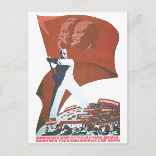 USSR CCCP Propaganda-Posters uit de Koude Oorlog S Briefkaart