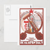 USSR CCCP Propaganda-Posters uit de Koude Oorlog S Briefkaart (Voorkant / Achterkant)