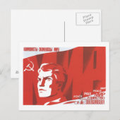 USSR CCCP Propaganda-Posters uit de Koude Oorlog S Briefkaart (Voorkant / Achterkant)