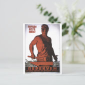 USSR CCCP Propaganda-Posters uit de Koude Oorlog S Briefkaart (Staand voorkant)