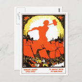 USSR CCCP Propaganda-Posters uit de Koude Oorlog S Briefkaart (Voorkant / Achterkant)