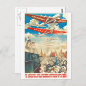 USSR CCCP Propaganda-Posters uit de Koude Oorlog S Briefkaart (Voorkant / Achterkant)