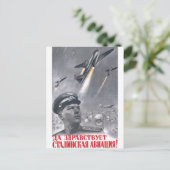 USSR CCCP Propaganda-Posters uit de Koude Oorlog S Briefkaart (Staand voorkant)