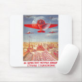 USSR CCCP Propaganda-Posters uit de Koude Oorlog S Muismat (Met muis)