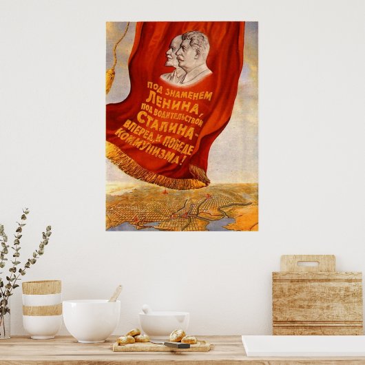 USSR CCCP Propaganda-Posters uit de Koude Oorlog S Poster (Keuken)