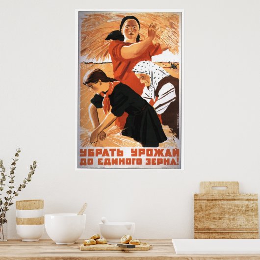 USSR CCCP Propaganda-Posters uit de Koude Oorlog S Poster (Keuken)