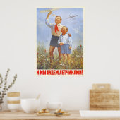 USSR CCCP Propaganda-Posters uit de Koude Oorlog S Poster (Keuken)