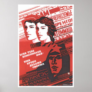 USSR CCCP Propaganda-Posters uit de Koude Oorlog S Poster