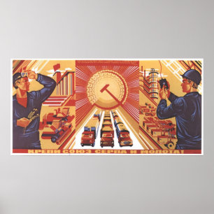USSR CCCP Propaganda-Posters uit de Koude Oorlog S Poster