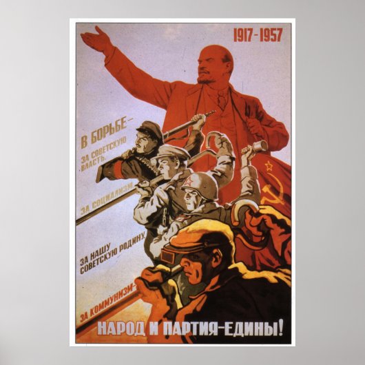 USSR CCCP Propaganda-Posters uit de Koude Oorlog S Poster (Voorkant)