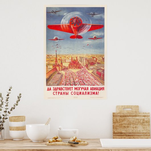 USSR CCCP Propaganda-Posters uit de Koude Oorlog S Poster (Keuken)