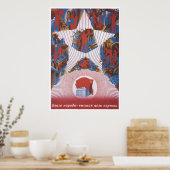USSR CCCP Propaganda-Posters uit de Koude Oorlog S Poster (Keuken)