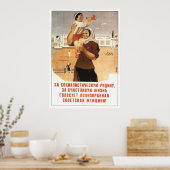USSR CCCP Propaganda-Posters uit de Koude Oorlog S Poster (Keuken)