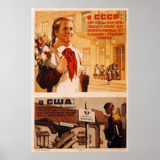 USSR CCCP Propaganda-Posters uit de Koude Oorlog S Poster (Voorkant)