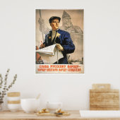 USSR CCCP Propaganda-Posters uit de Koude Oorlog S Poster (Keuken)