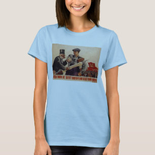 USSR CCCP Propaganda-Posters uit de Koude Oorlog S T-shirt