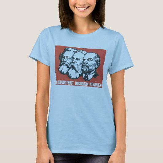 USSR CCCP Propaganda-Posters uit de Koude Oorlog S T-shirt (Voorkant)