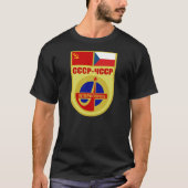 USSR-ČSSR Soyuz 28 Interkosmos Mission Patch T-shirt (Voorkant)