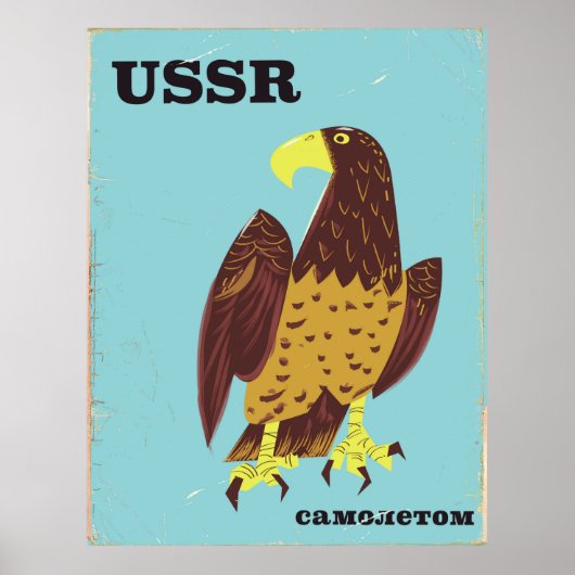 USSR Eagle vintage-poster Poster (Voorkant)
